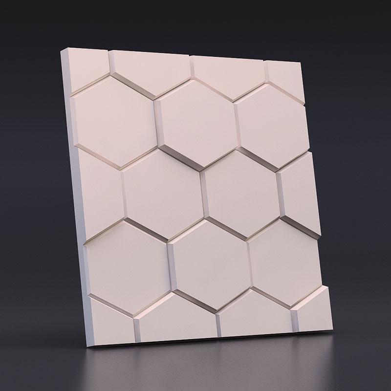 3D stena: Hexagon [1m²]