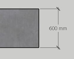 Betónová pracovná doska 60 cm